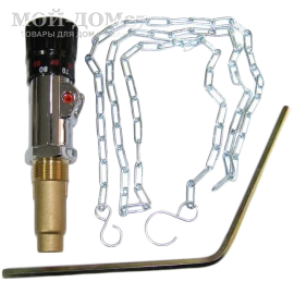 Регулятор тяги RT4 (30-90°C) для твердотопливных котлов | Мой-Дом27 | Регулятор тяги как видно из названия регулирует тягу в комбинированном котле отвечая за подачу или ограничение подачи воздуха в камеру сгорания.
Длина погружной части 56мм